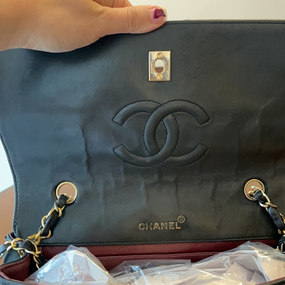Chanel Lambskin Quilted Jumbo Flap Bag - Picture 9 of 14